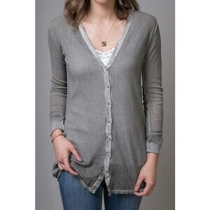 Johnny Was Pete & Greta Myra Mesh Lightweight Cardigan Sweater, Small